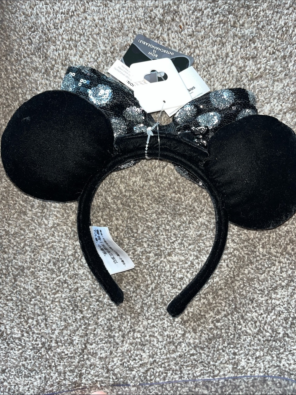 Disney Parks Minnie Mickey Ears Interchangeable Swap Your Bow Headband New - Picture 3 of 5